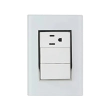SANELEC 4476 Plate with Contact and Double Switch Venice - Sanelec
