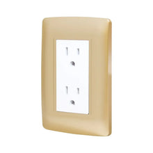 Placa Golden contacto doble, minimo a surtir 12 pzas Sanelec - Sanelec - vista lateral