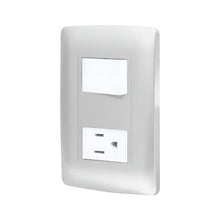 Placa Apagador Contacto 4497 Sanelec Linea Silver 12 Piezas - Sanelec - detalle