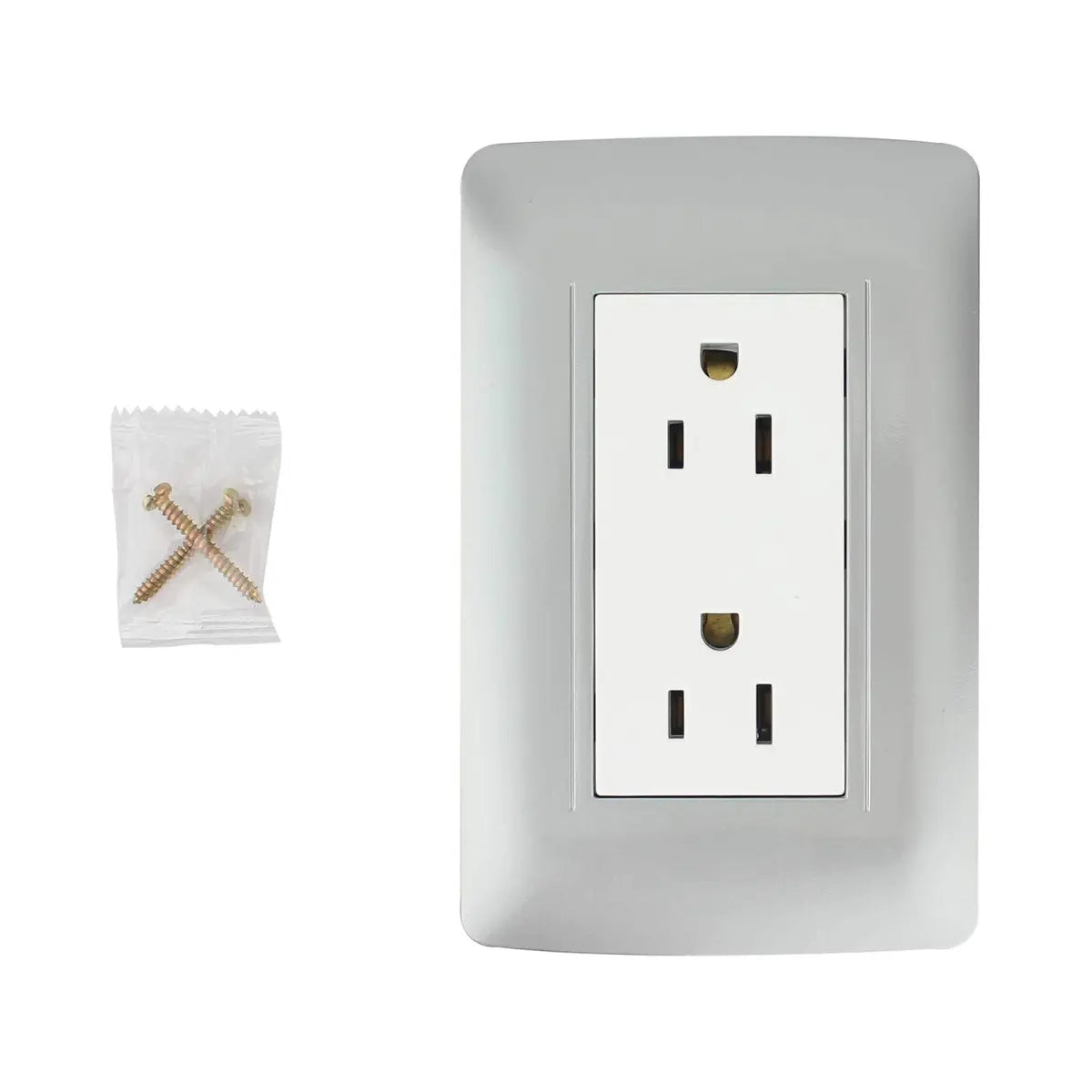 Placa Silver contacto doble  Santul - Sanelec