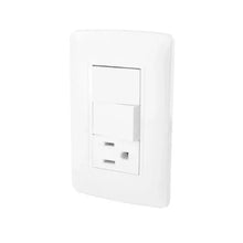 Placa Toscana contacto y apagador doble Sanelec - Sanelec