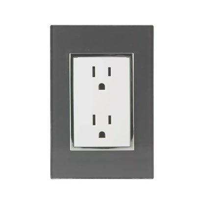 Contacto Doble Con Placa Sanelec Linea Toscana - Sanelec - vista lateral
