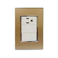 Placa Venecia Champagne apagador Santul - Sanelec