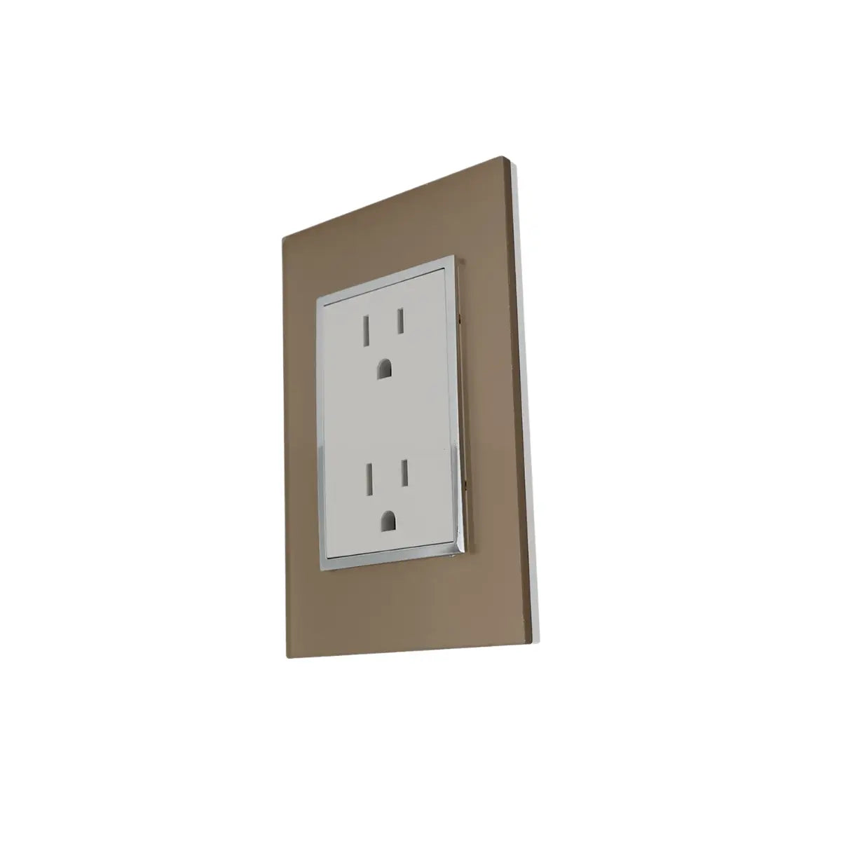 Placa Venecia Champagne contac Sanelec - Sanelec - vista lateral