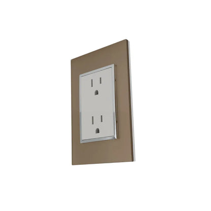 Placa Venecia Champagne contac Sanelec - Sanelec - vista lateral