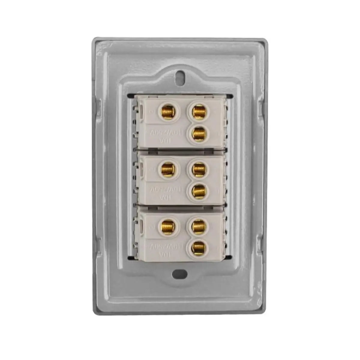 Placa Cordoba apagador triple Sanelec - Sanelec