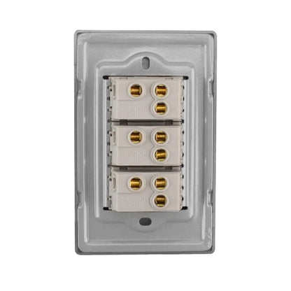 Placa Cordoba apagador triple Sanelec - Sanelec