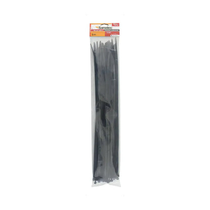 50 pz Chinchos Plasticos 5777 Sanelec 4.8x450mm Negro 5 Piezas - Sanelec