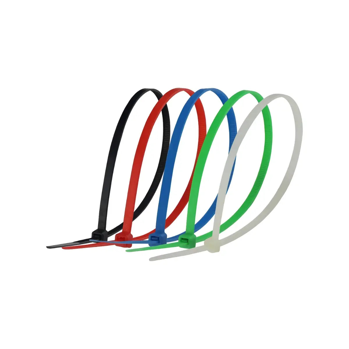 Cinchos Plásticos 2.5 x 100 mm Neón Varios Colores 100 Pzs - Sanelec