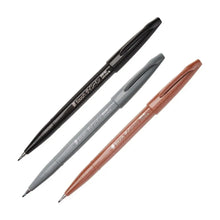 Marcadores Punta Pincel Base Agua Pentel 3 Unidades