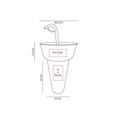 10 Pz Vaso Botanero Soccer Blanco 1.2 L Promoopcion - Promoopcion - detalle