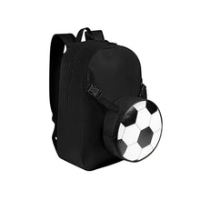 Mochila Negra Soccer con Balon Lonchera Promoopcion - Promoopcion - detalle