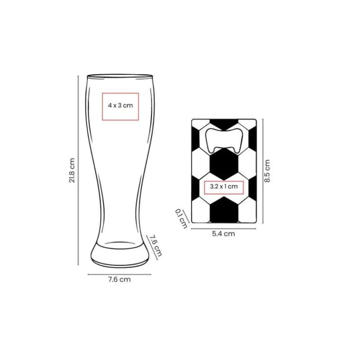 Set Vaso y Destapador Soccer Mundial Promoopcion