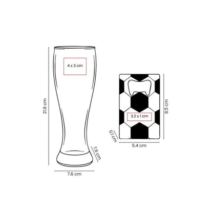 Set Vaso y Destapador Soccer Mundial Promoopcion