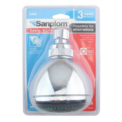 Regadera Ahorradora de Agua 9 Litros/Minuto