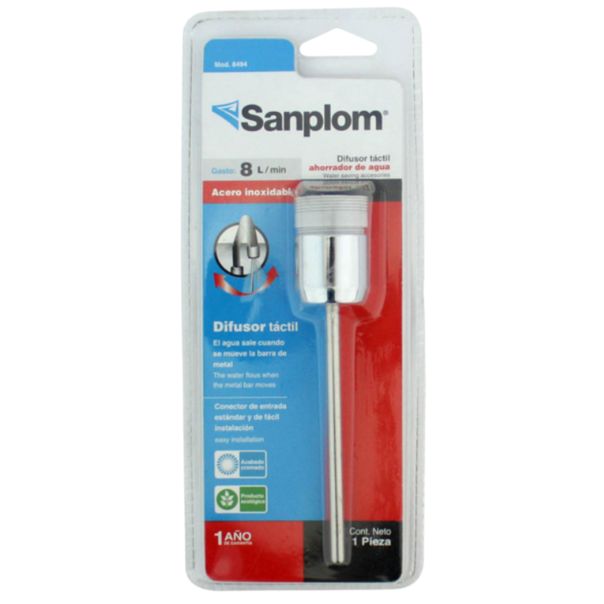 Difusor Ahorrador de Agua Por Toque, Para Fregadero Dif Táctil