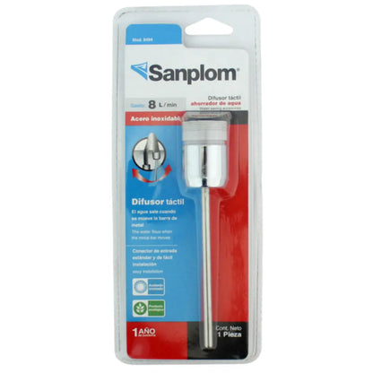 Difusor Ahorrador de Agua Por Toque, Para Fregadero Dif Táctil - Sanplom - vista lateral