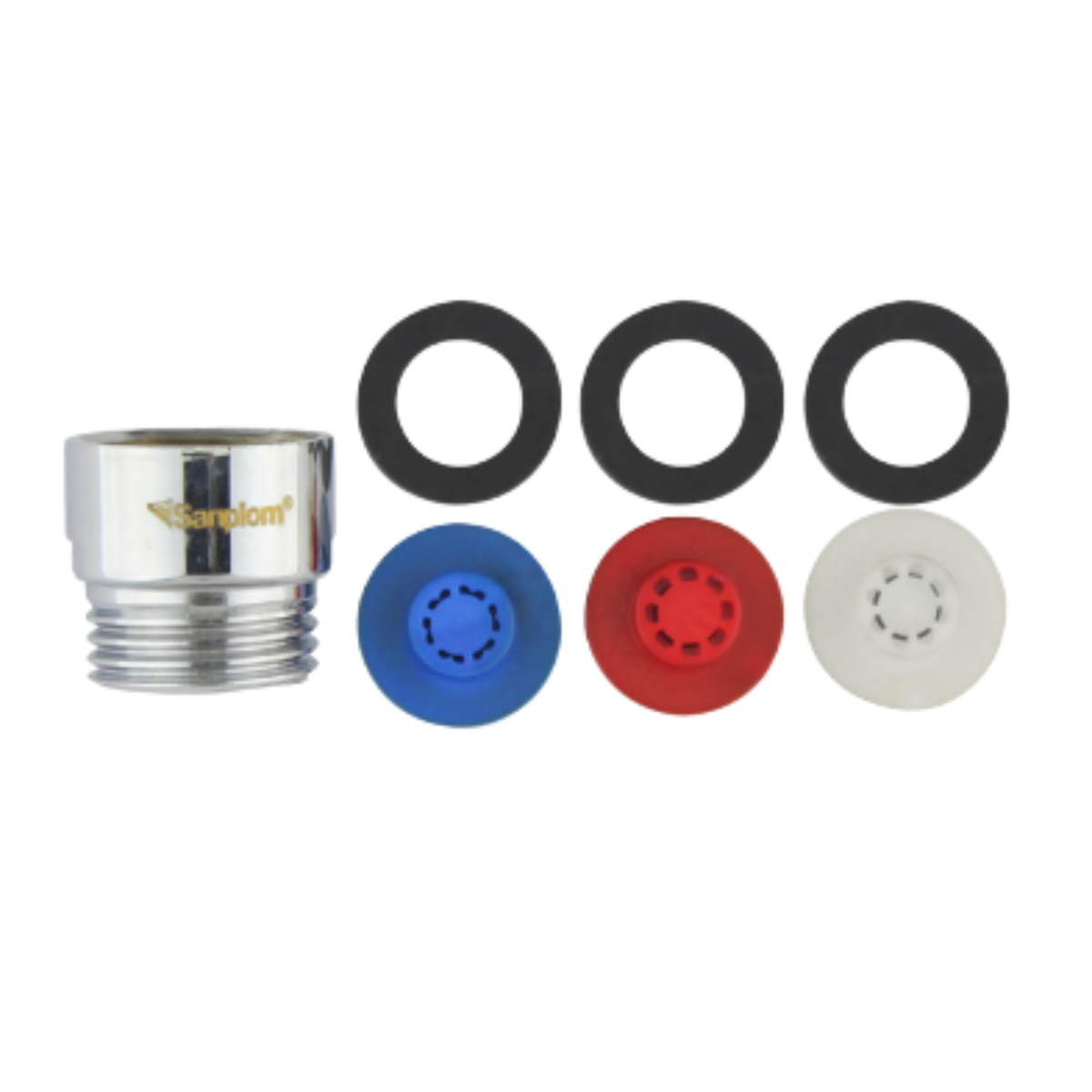 Conector con Ahorradores de agua para regadera, Juego 7 piezas Keer