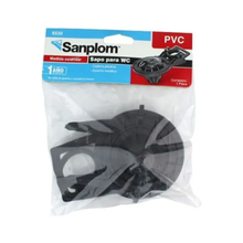 Sapo PVC para WC 8530 Sanplom C/cadena plástica C/gancho metalico
