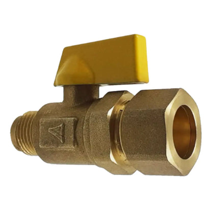 Valvula Control Para Gas 3/8x1/2 Sanplom 8560 Tipo Barrilito - Sanplom - empaque