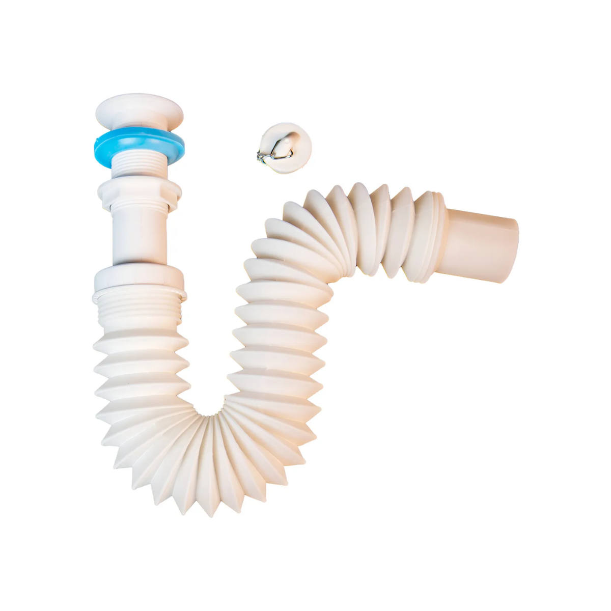 Céspol Flexible 1 1/4 de PVC Sanplom Tipo P Lavabo Empaque 4 Pz