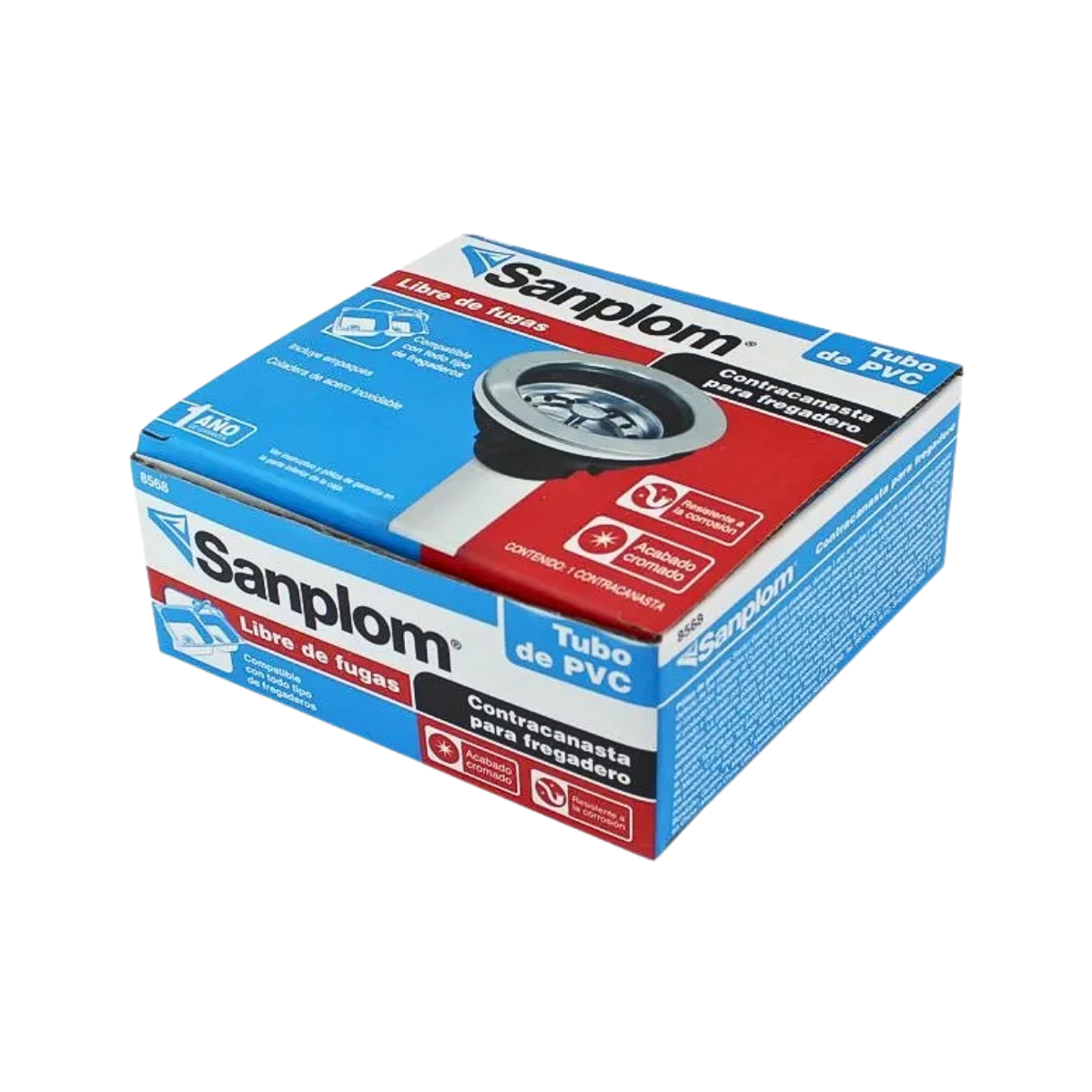 Contracanasta Plástico Sanplom Tubo PVC