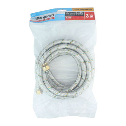 Manguera Flexible Para Gas 3/8 X 3/8 , 300 Cm