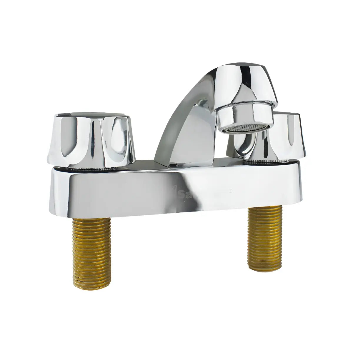 Llave mezcladora 4  p/lavabo cuello corto, manerales zamac Sanelec - Sanelec