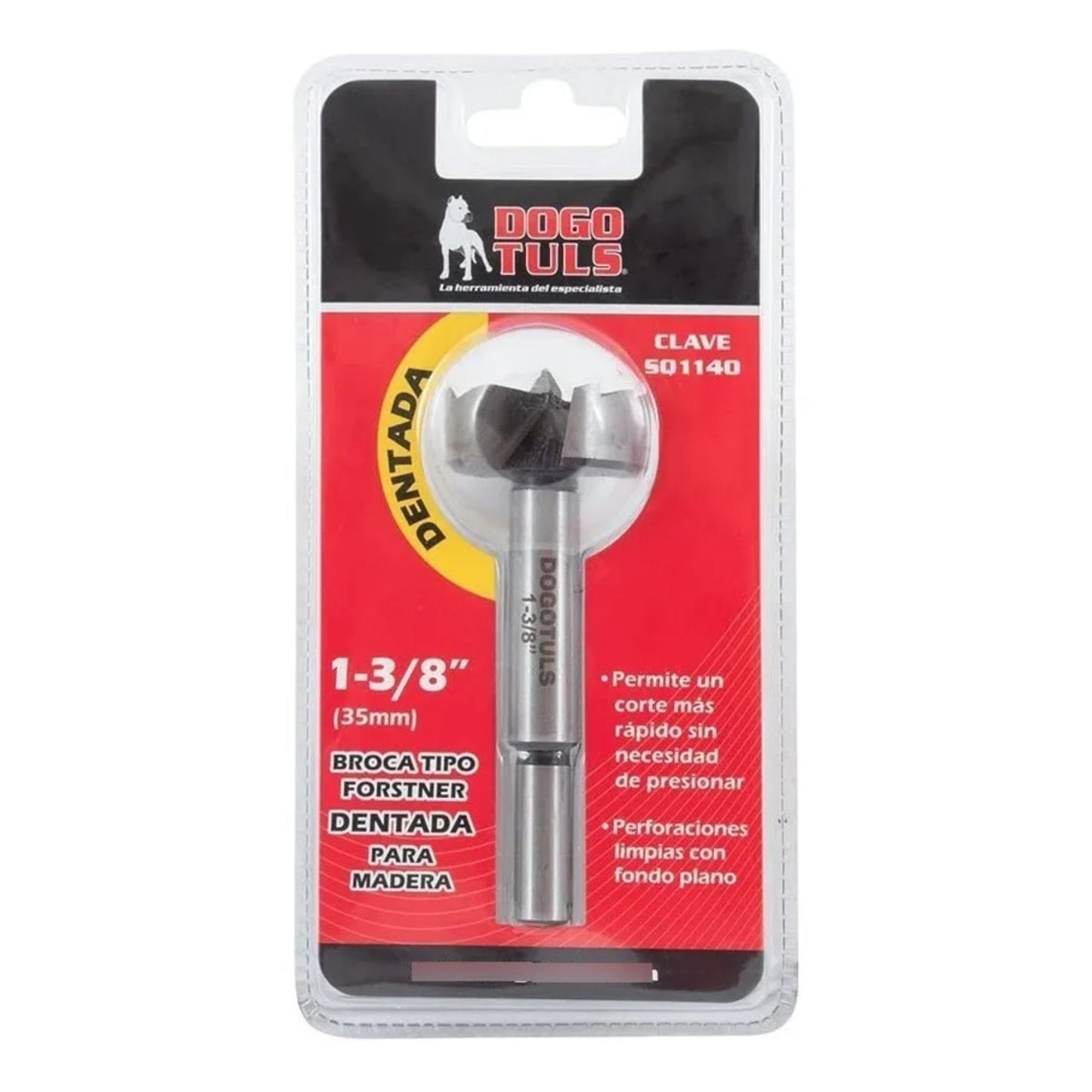 Broca Forstner Dogotuls Dentada 1-3/8" 3-1/2"