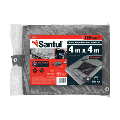 Lona Uso Pesado Gris 4 x 4 m Santul - Santul - vista lateral