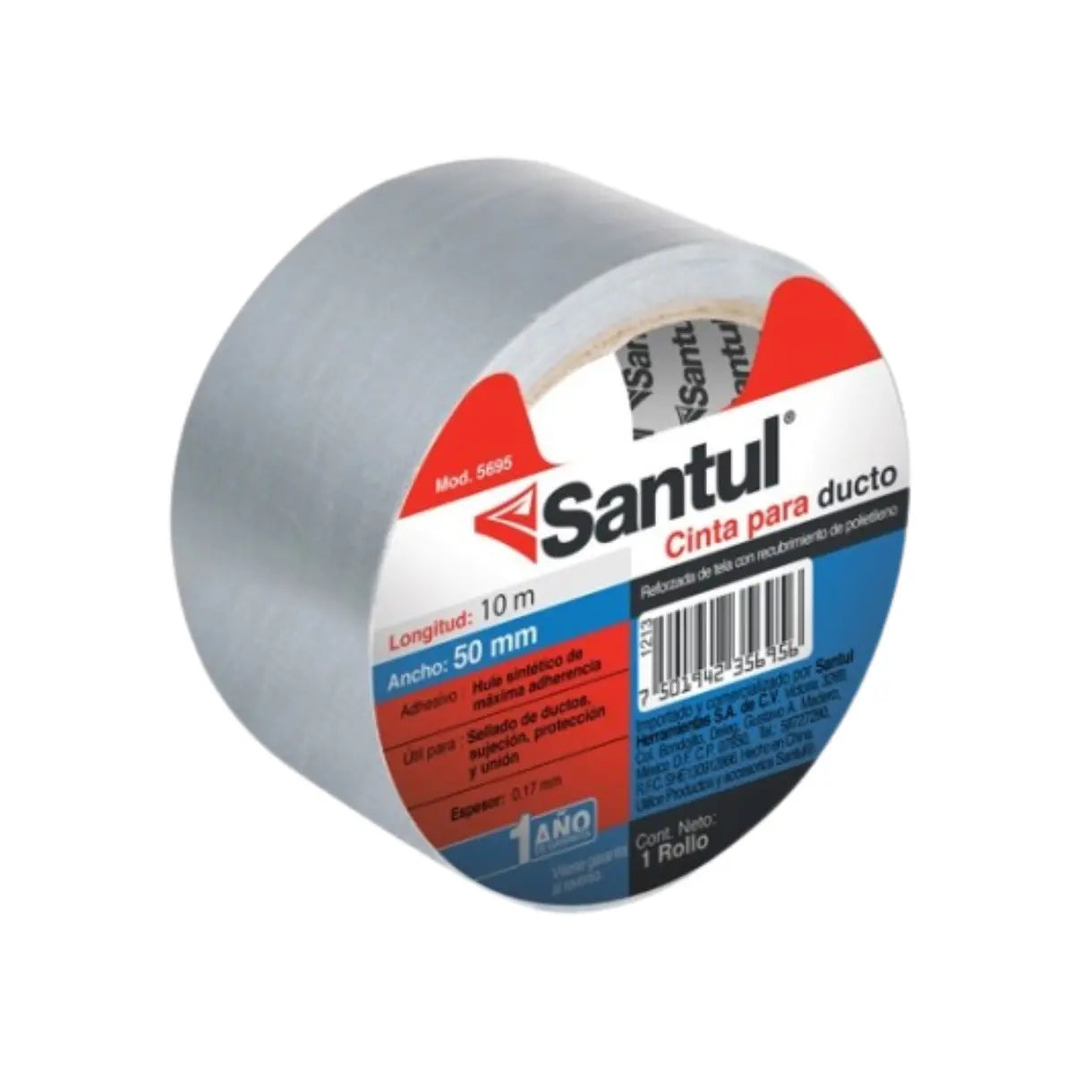 Cinta Adhesiva de Ducto 10 m Santul Santul