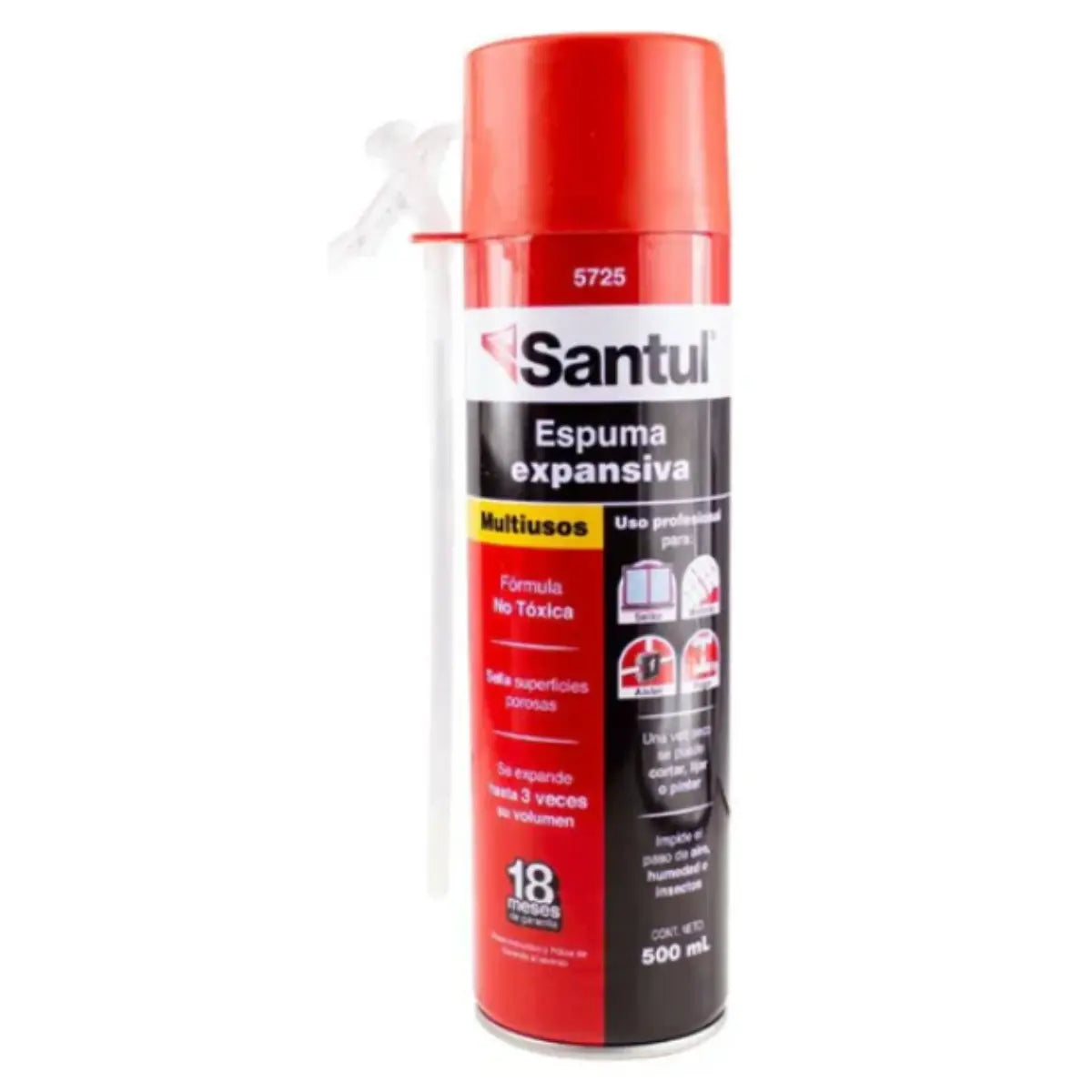 Espuma expansiva de poliuretano 500 ml Santul 5725 Santul