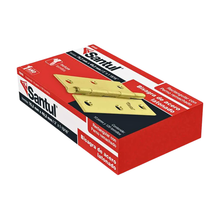 Bisagra 3 x 1 15/16 Santul Acero 20 Piezas Latonado Rectangulares