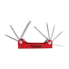 Juego 8pzs Llave Torx Santul Tipo Navaja Acero