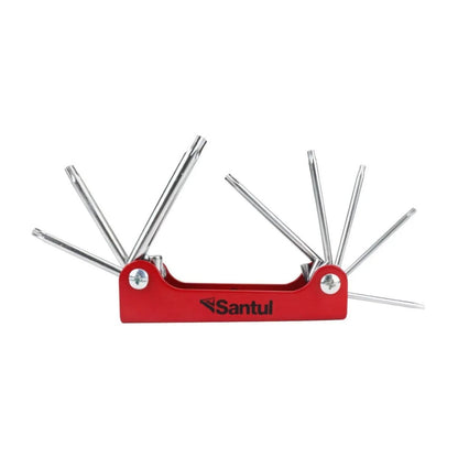Juego 8pzs Llave Torx Santul Tipo Navaja Acero