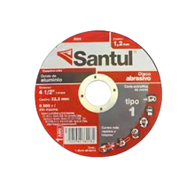 Disco Abrasivo 4 1/2 Santul Extrafino Metal Tipo 1 1.2mm
