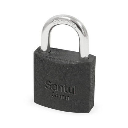 Candado de Hierro Gancho Estandar Llave Tradicional de Hierro 38 mm Santul
