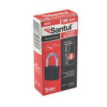 Candado de Hierro Gancho Estandar Llave Tradicional de Hierro 38 mm Santul