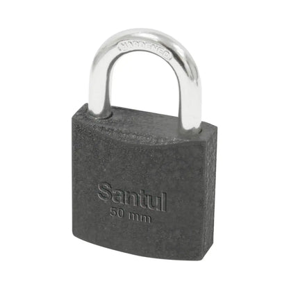 Candado Cuerpo Hierro 50mm Santul Gancho Estándar - Santul - vista lateral