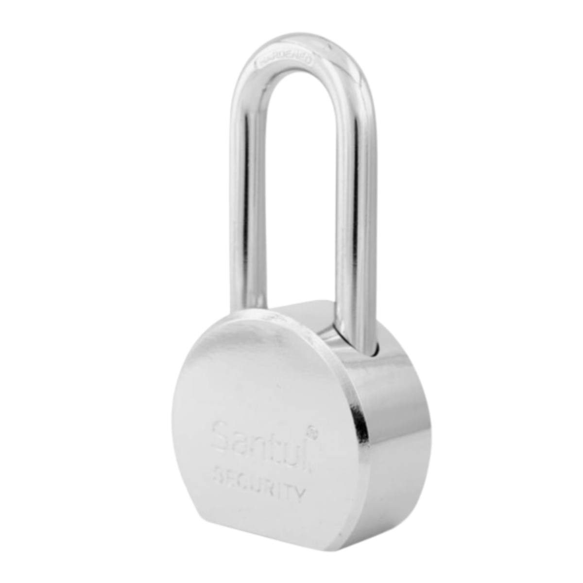 Candado Acero 65mm Máx Seguridad y Llave Tradicional Gancho Largo Santul 8061