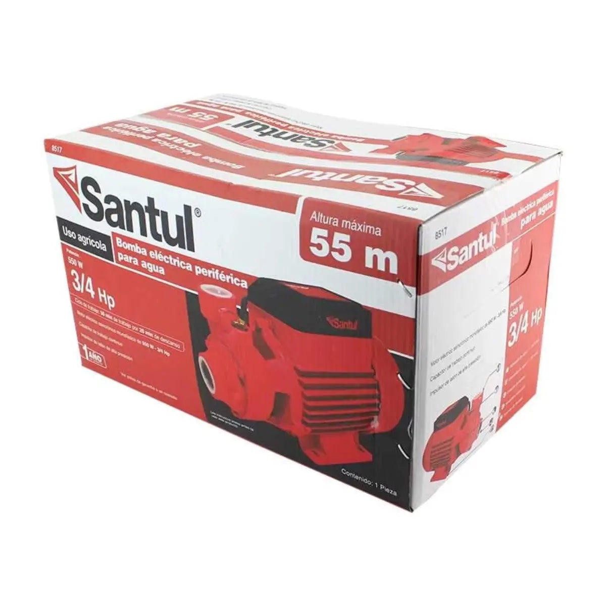 Bomba Eléctrica Periférica Para Agua 3/4 HP Santul - Santul - vista lateral
