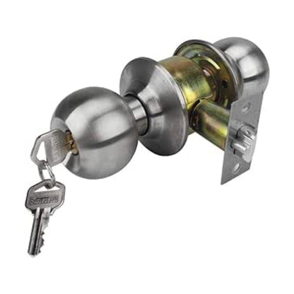 Cerradura Tipo Esfera Santul Acabado Cromo Mate