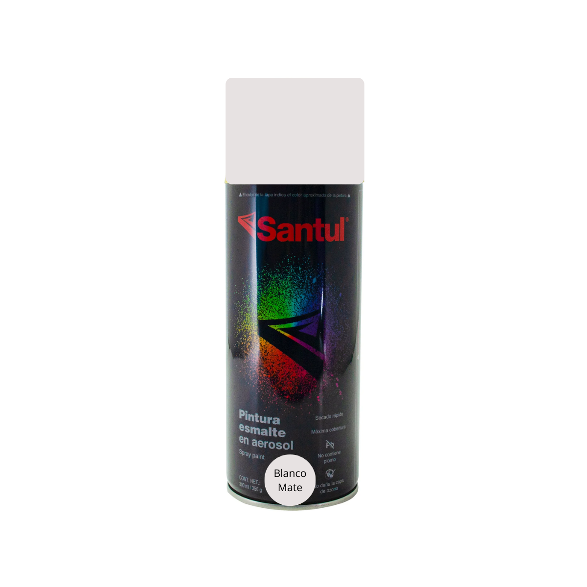 Pintura Aerosol 300 Ml Blanco Mate Santul