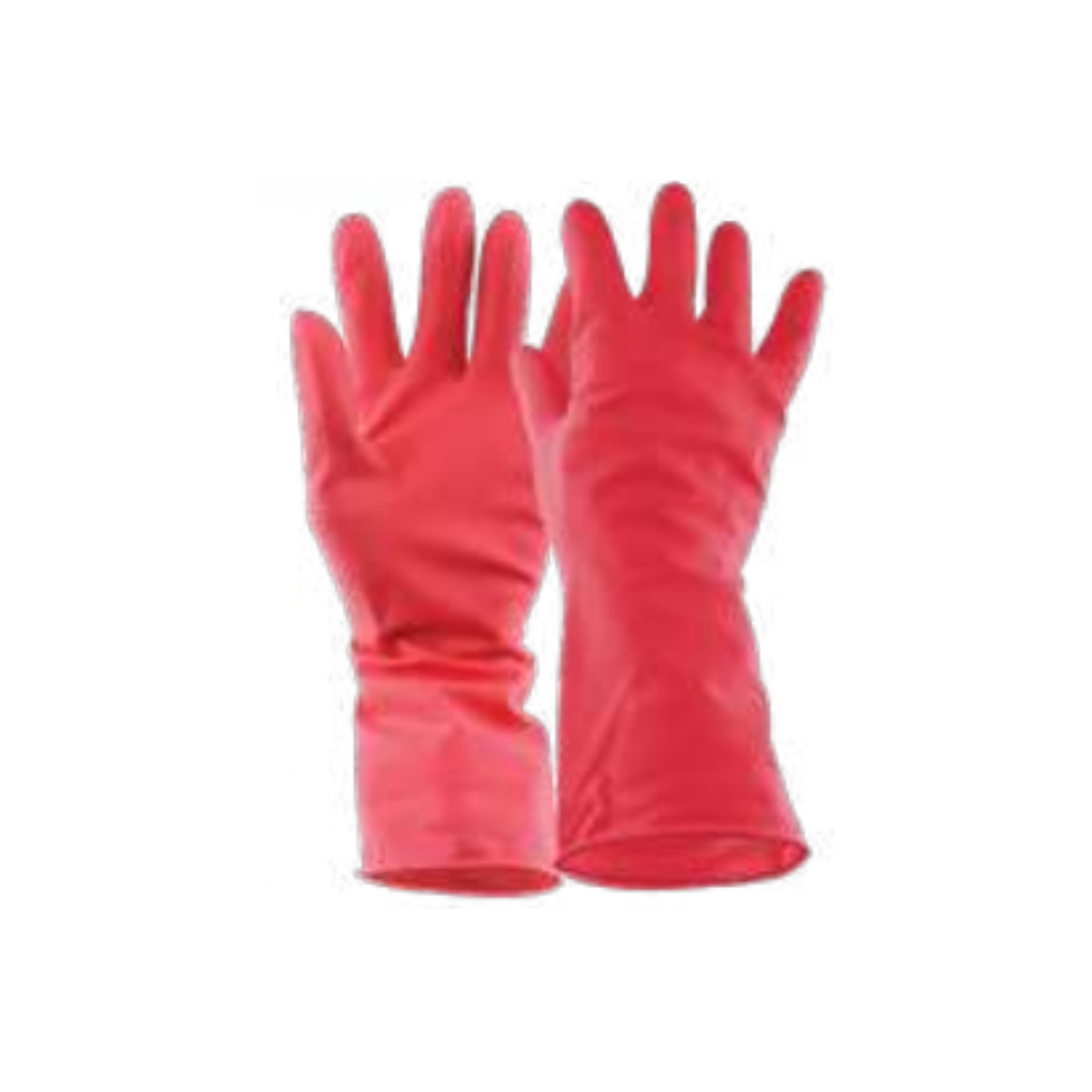 Guantes Latex Limpieza Mediano Color Rojo Santul