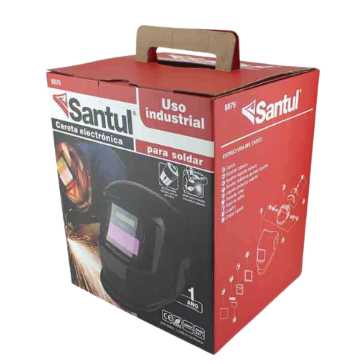 Careta negra electrónica Santul 8876 Santul