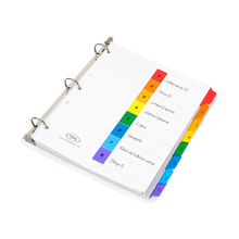 Separador Wilson Jones 8 Divisiones P1346 Cejas C/numeracion