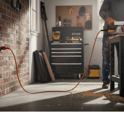 Extension triple de uso rudo 30 mt (calibre 16) Aksi