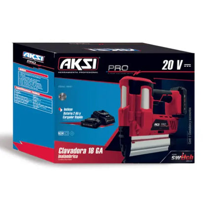 Clavadora inalámbrica 20V - 2 Ah - Línea SWITCH Aksi Aksi