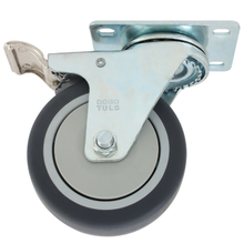 Rodaja PP y TPR gris giratoria freno 3" Dogotuls