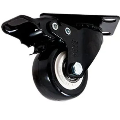 Rodaja pvc negro giratoria y freno 2" Dogotuls